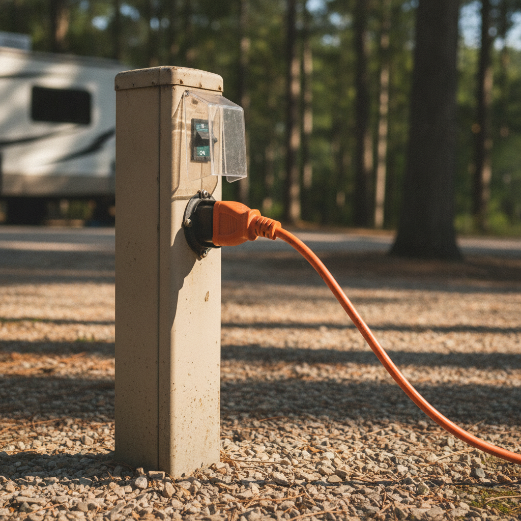 30-Amp RV Hookup - No Face and No Text