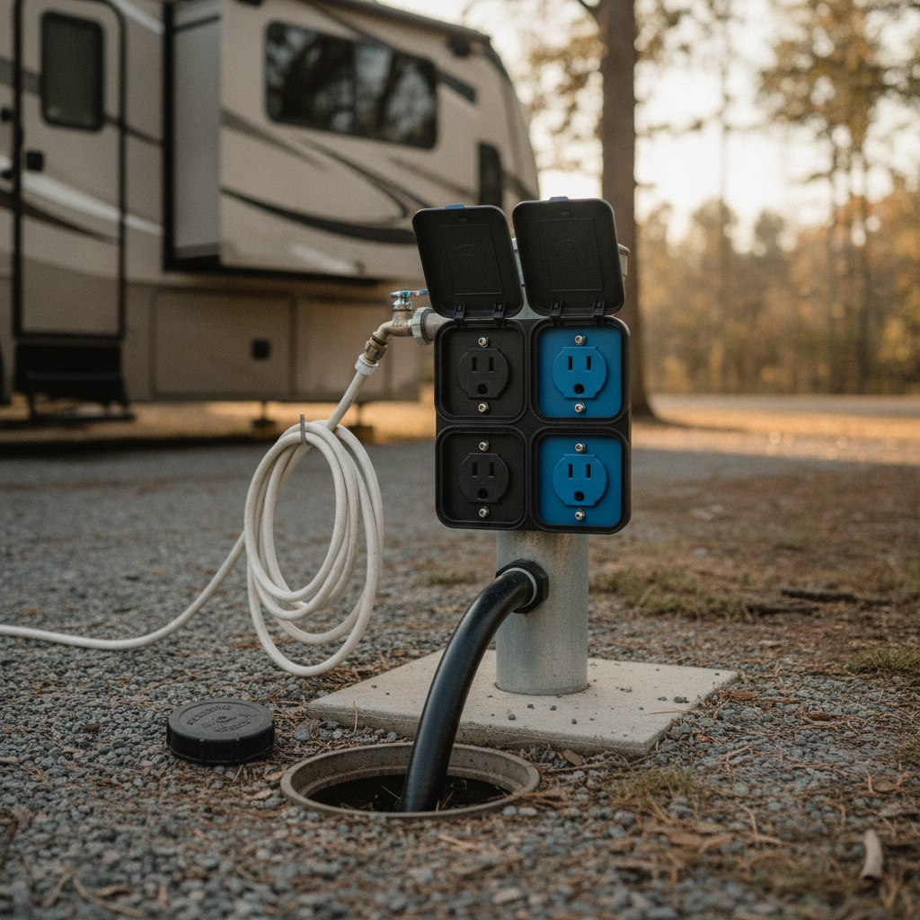 RV Hookup - No Face and No Text